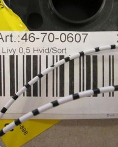 Cable Livy 0.5 White/Black